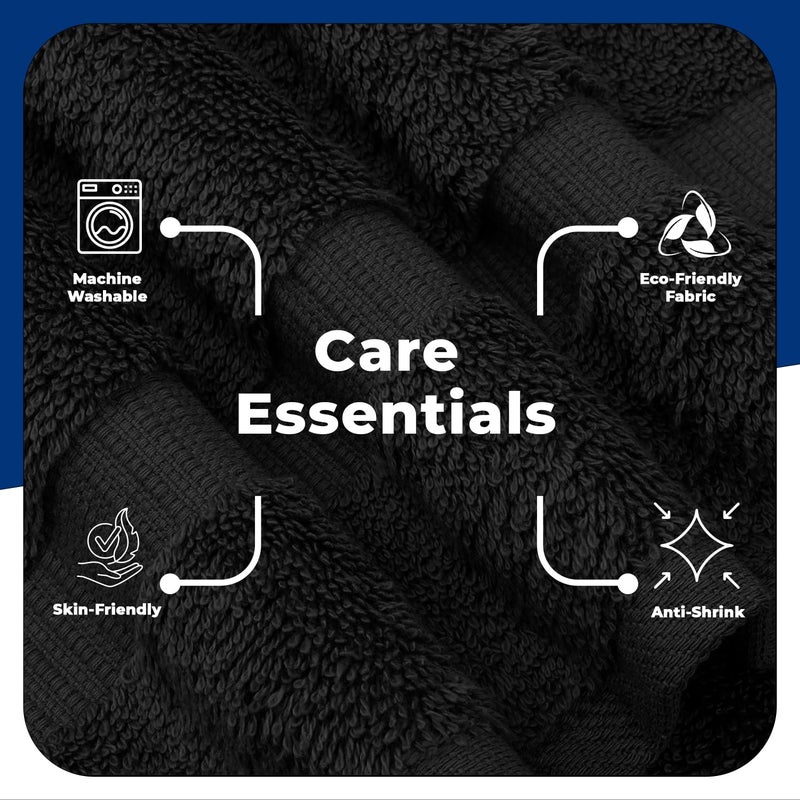 DAN RIVER 4 Pack Cotton Bath Towels â€“ 24x48 Inches, Lightweight, Super Absorbent, Quick Drying, Soft & Durable Thick White Towels Bathroom Sets for Home, Gym and Spa - Image 3